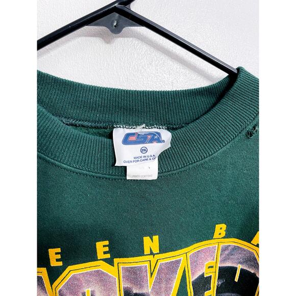 Vintage 90s Men's Green Bay Packers NFL Football Team Crewneck Sweater Size 2XL - Picture 4 of 5